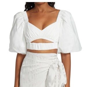 Silvia Tcherassi white crop top